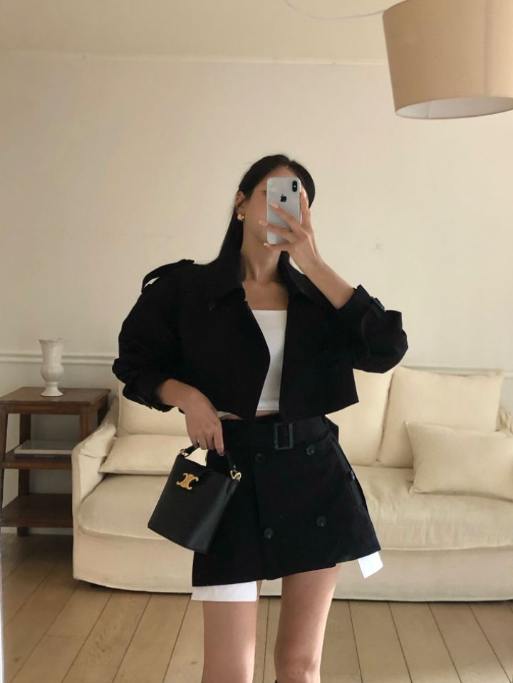 mars東大門實拍女士新品休閑人氣時尚推薦真品熱賣短裙紐扣mars短裙