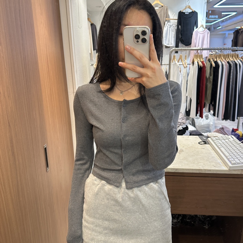 ON THE MODE韓國代購女裝新品人氣休閑長袖T恤開衫條紋ON THE MODE長袖T恤