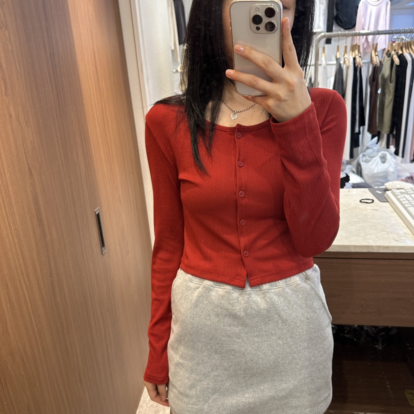 ON THE MODE韓國代購女裝新品人氣休閑長袖T恤開衫條紋ON THE MODE長袖T恤