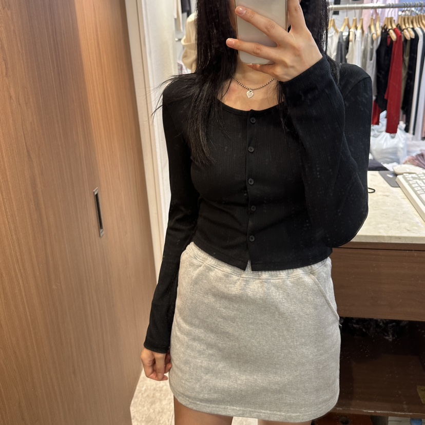 ON THE MODE韓國代購女裝新品人氣休閑長袖T恤開衫條紋ON THE MODE長袖T恤