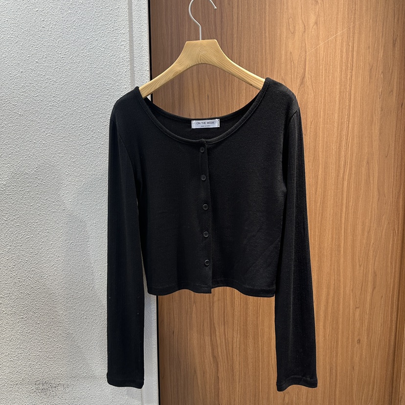 ON THE MODE韓國代購女裝新品人氣休閑長袖T恤開衫條紋ON THE MODE長袖T恤圖色4