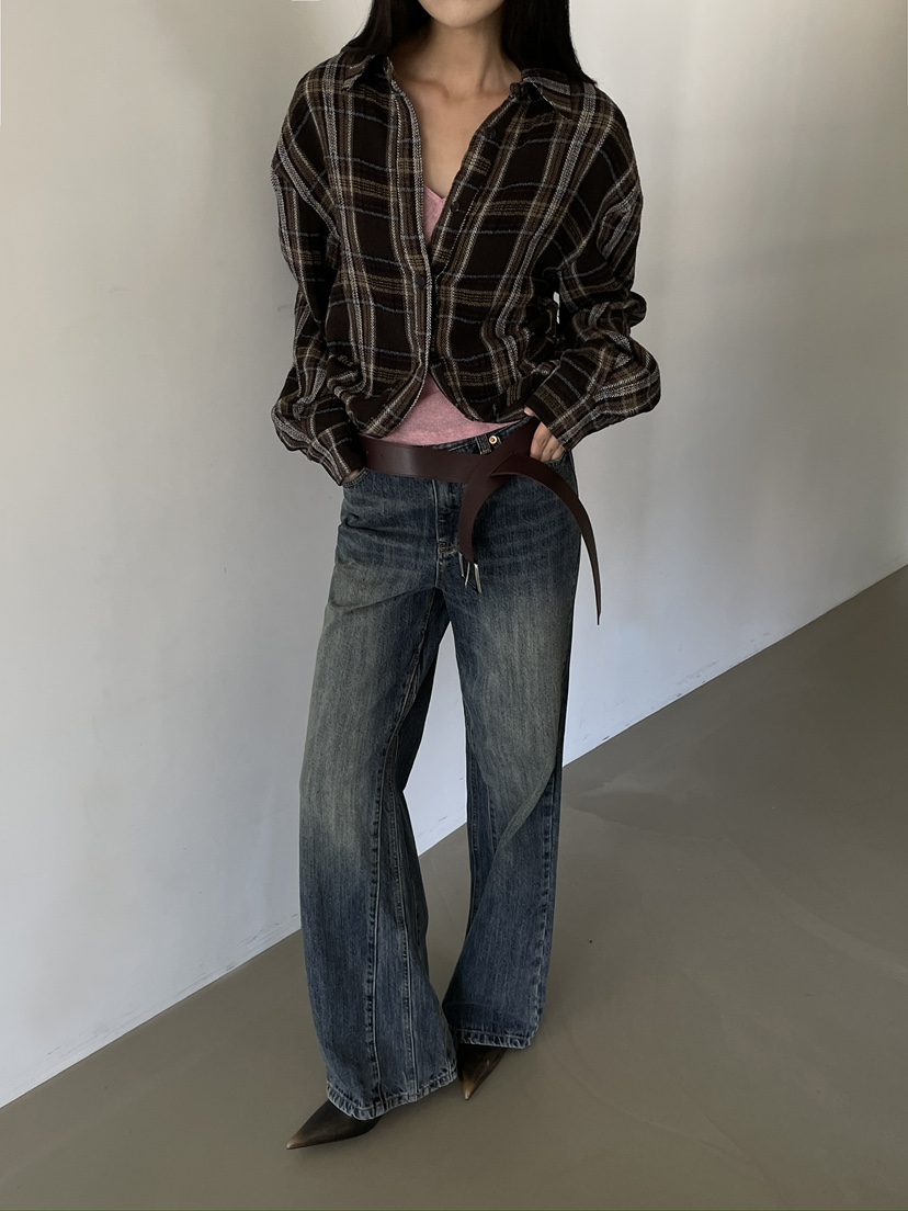STAGE韓國代購女裝新品休閑真品推薦人氣時尚熱賣襯衫蕾絲衫STAGE襯衫/蕾絲衫