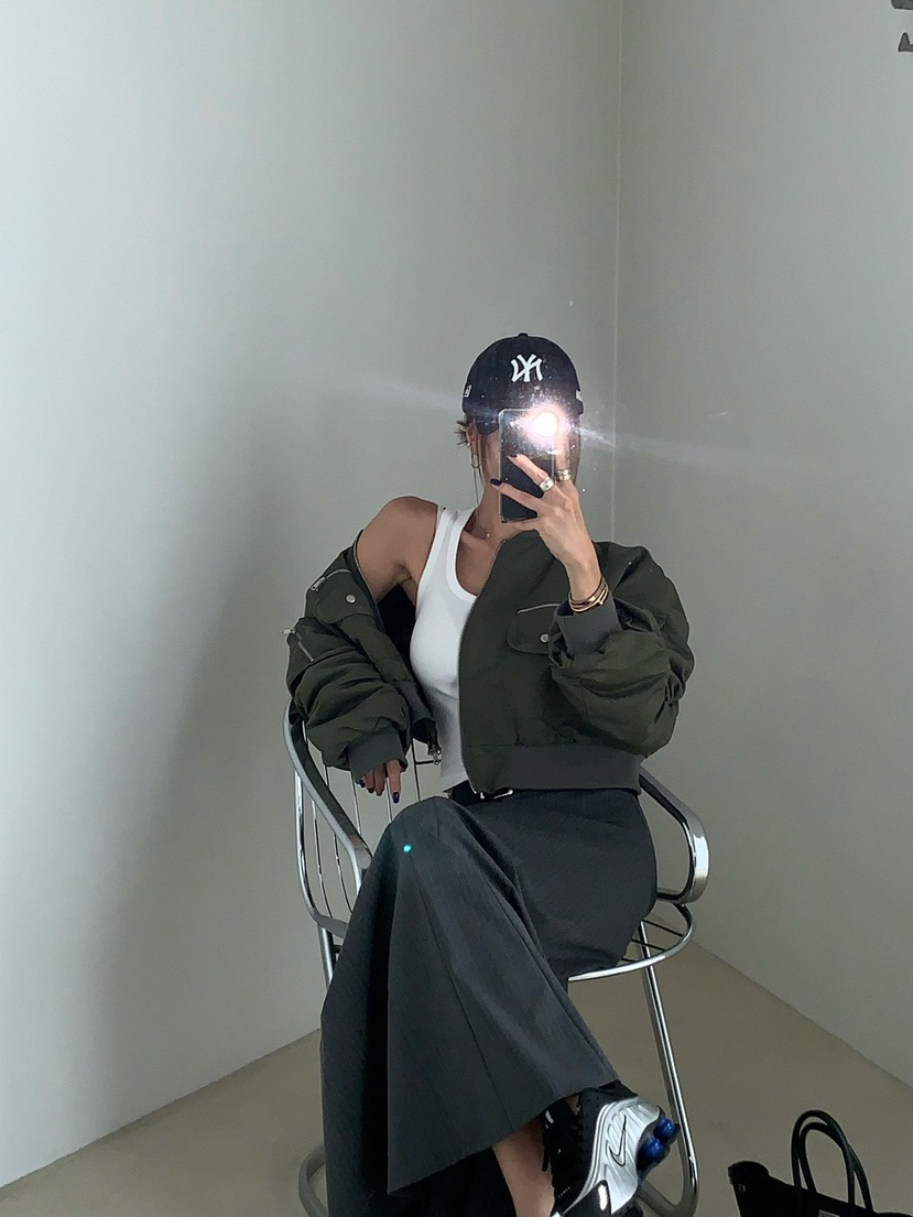 REVE CITE-L東大門代購女裝新品真品推薦休閑夾克口袋拉鏈REVE CITE-L夾克