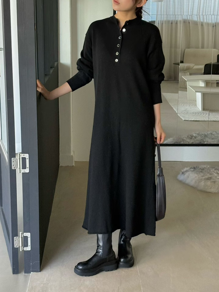 BINUS東大門代購女裝新款人氣休閑真品熱賣時尚連衣裙含腰繩BINUS連衣裙圖色3