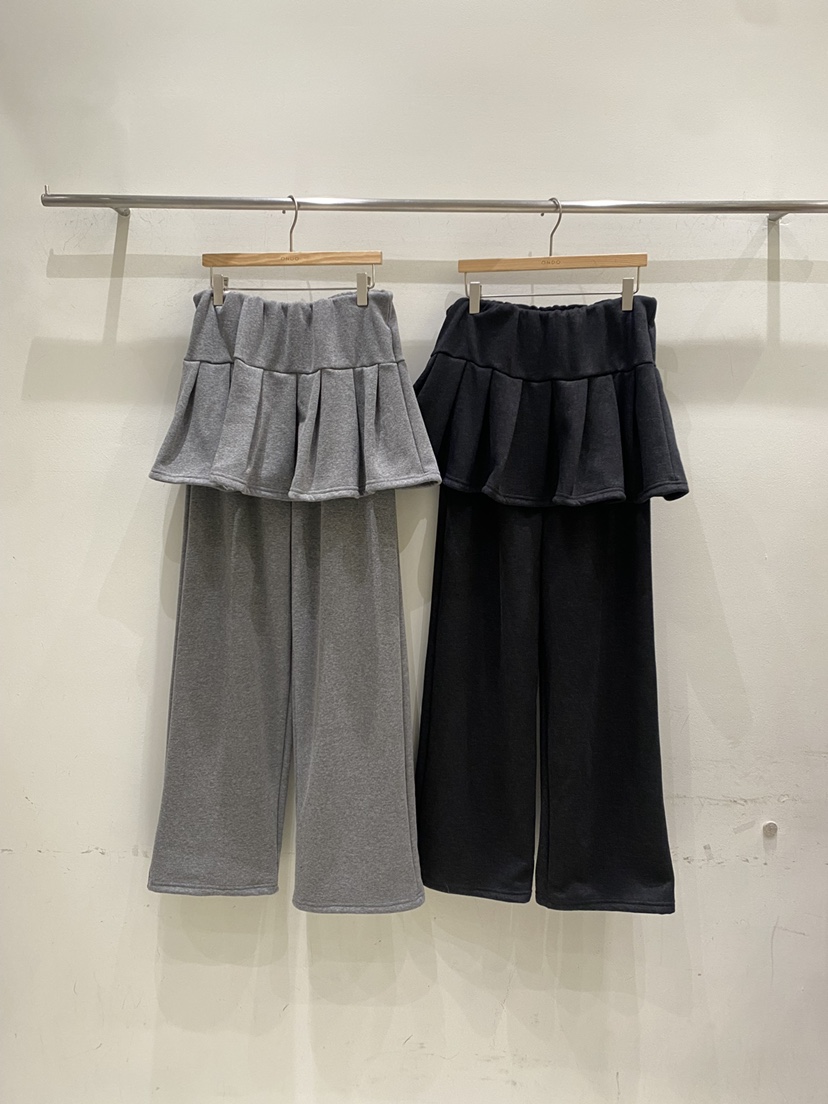 ONDO-P韓國代購女士新品時尚推薦休閑真品熱賣裙褲貂皮皺紋ONDO-P裙褲