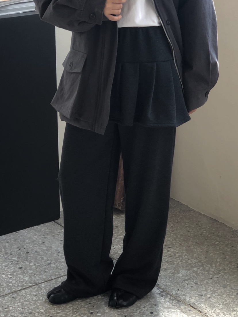 ONDO-P韓國代購女士新品時尚推薦休閑真品熱賣裙褲貂皮皺紋ONDO-P裙褲