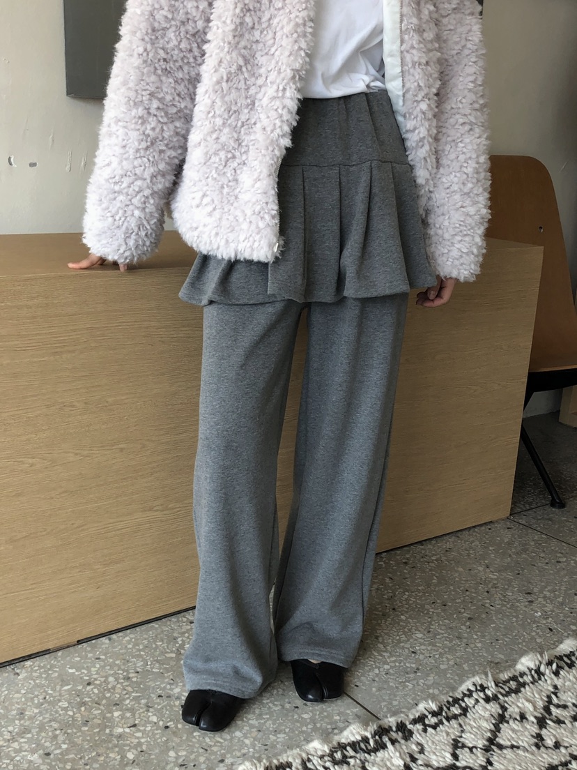 ONDO-P韓國代購女士新品時尚推薦休閑真品熱賣裙褲貂皮皺紋ONDO-P裙褲
