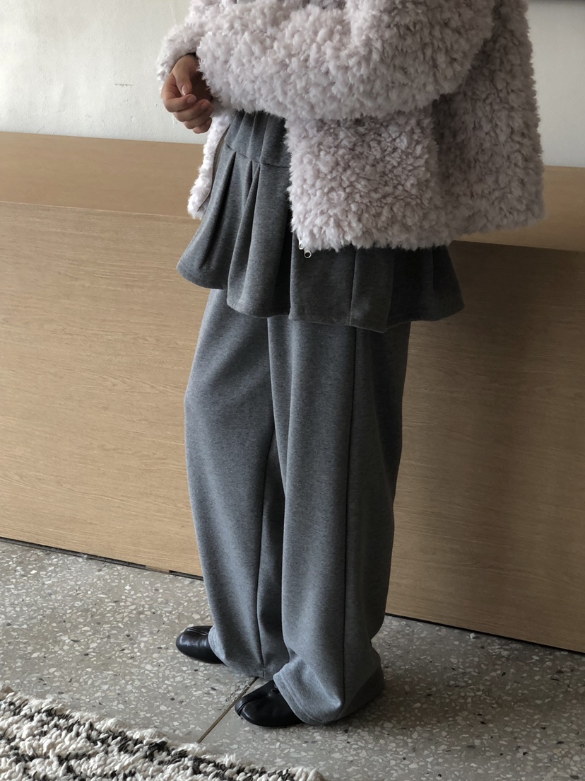ONDO-P韓國代購女士新品時尚推薦休閑真品熱賣裙褲貂皮皺紋ONDO-P裙褲
