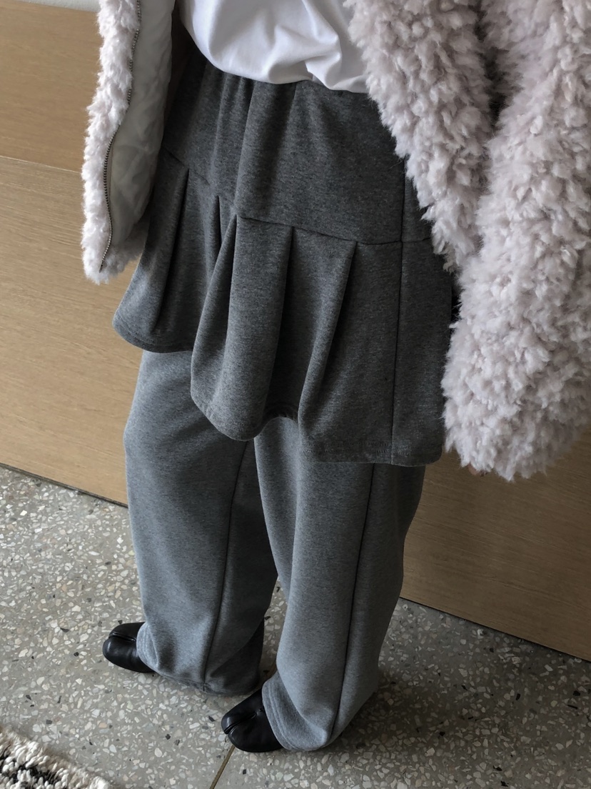 ONDO-P韓國代購女士新品時尚推薦休閑真品熱賣裙褲貂皮皺紋ONDO-P裙褲