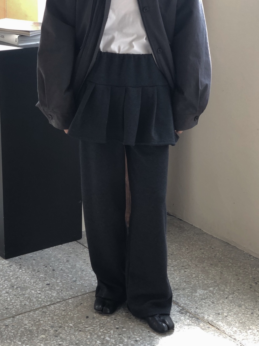 ONDO-P韓國代購女士新品時尚推薦休閑真品熱賣裙褲貂皮皺紋ONDO-P裙褲圖色1