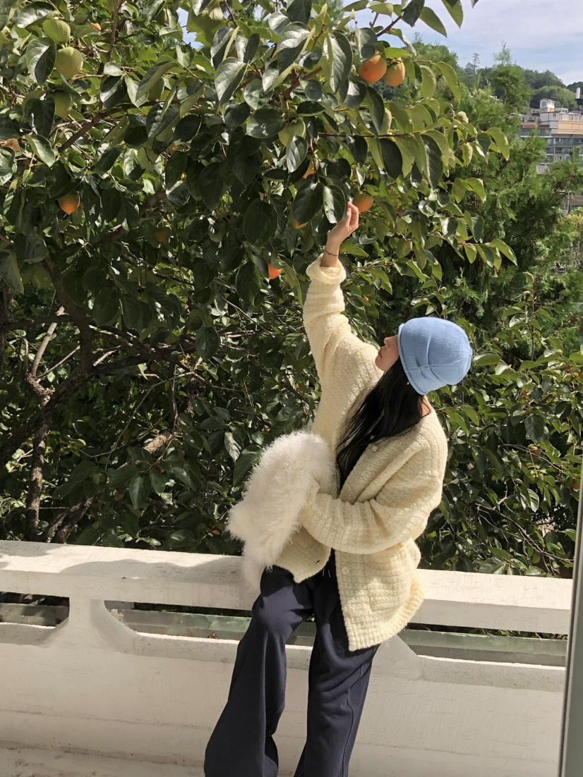 OUPPT韓國直郵女裝新款熱賣時尚休閑針織衫不含內搭粗花呢OUPPT針織衫