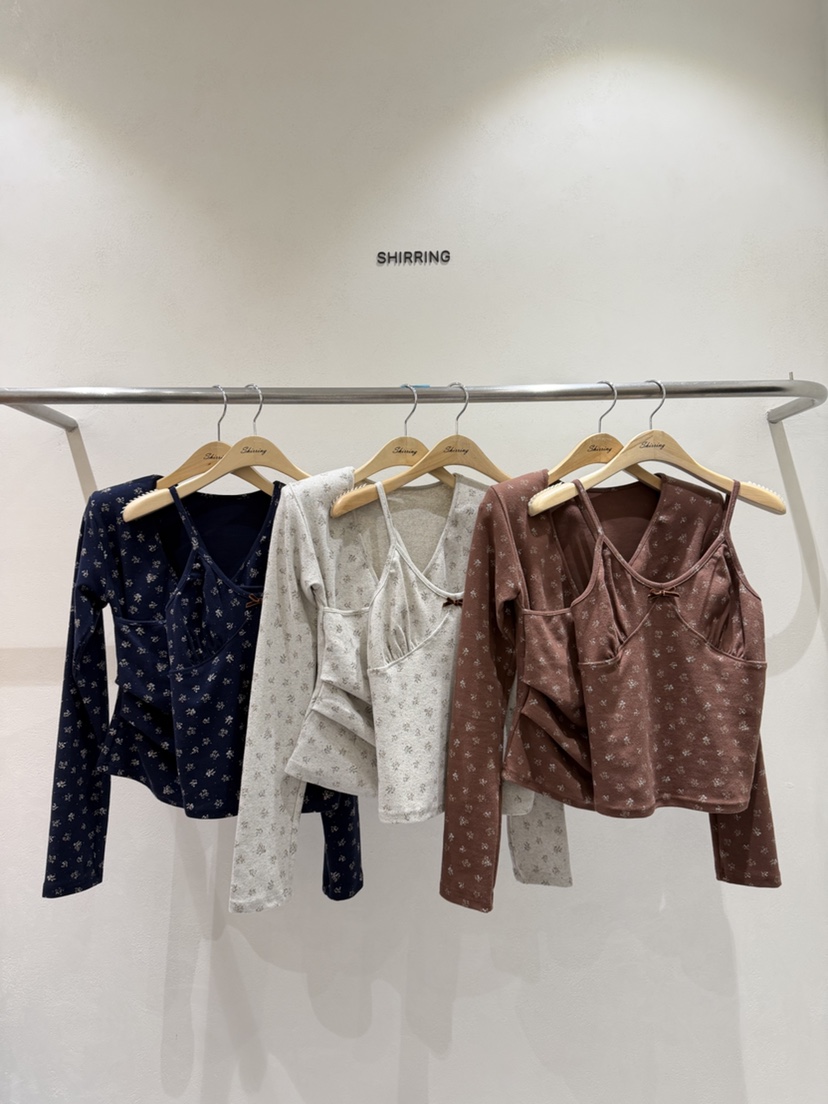 SHIRRING東大門實拍女裝新品熱賣真品時尚人氣休閑長袖T恤SHIRRING長袖T恤