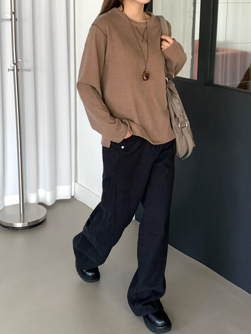 BINUS東大門直郵女裝新品人氣真品休閑推薦時尚牛仔褲口袋BINUS牛仔褲