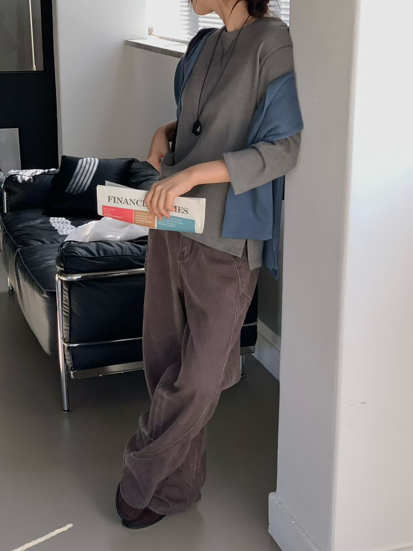 BINUS東大門直郵女裝新品人氣真品休閑推薦時尚牛仔褲口袋BINUS牛仔褲