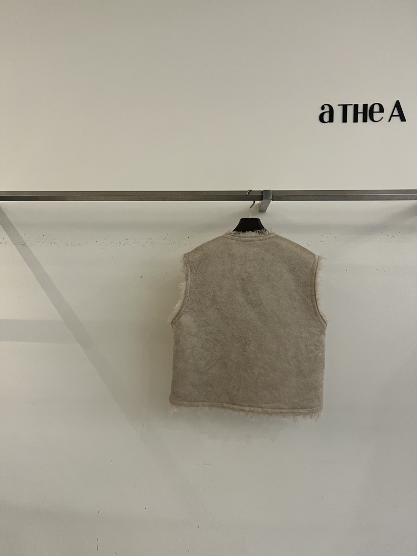 ATHEA東大門實拍女士新品真品馬甲不含內搭泰迪熊兩面穿雙面ATHEA馬甲