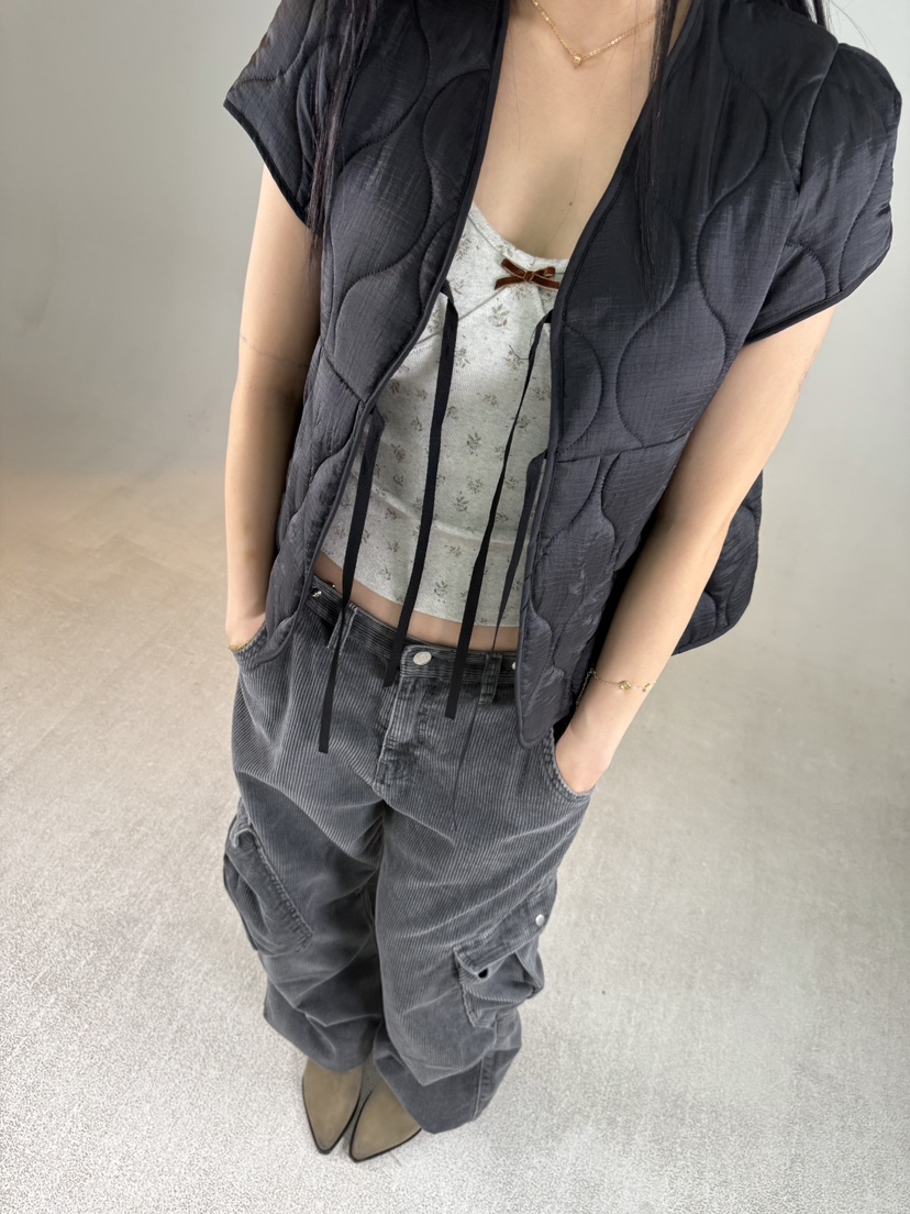 SHIRRING韓國代購女士新品休閑時尚人氣推薦熱賣真品馬甲SHIRRING馬甲