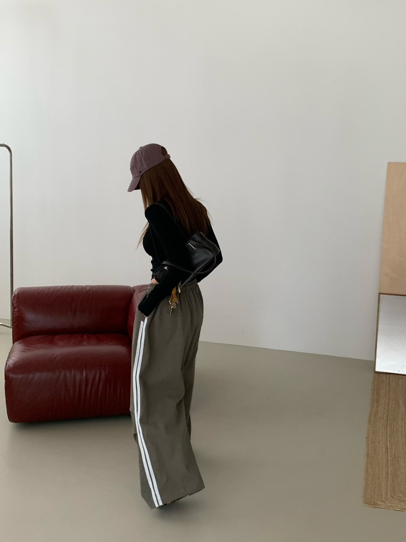 REVE CITE-L韓國代購女裝新款人氣時尚休閑褲荷葉邊運動REVE CITE-L休閑褲