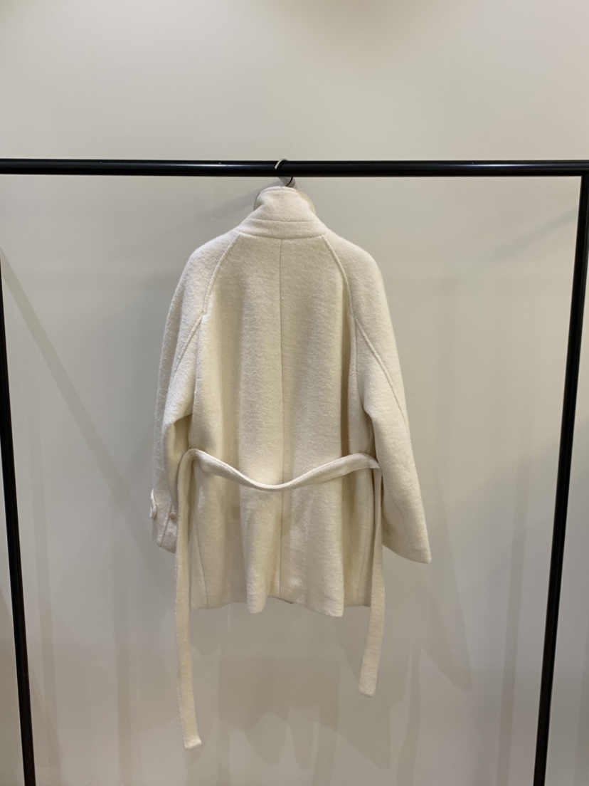 NOUVEAU東大門代購女裝新品休閑真品熱賣推薦短款大衣含腰帶NOUVEAU短款大衣