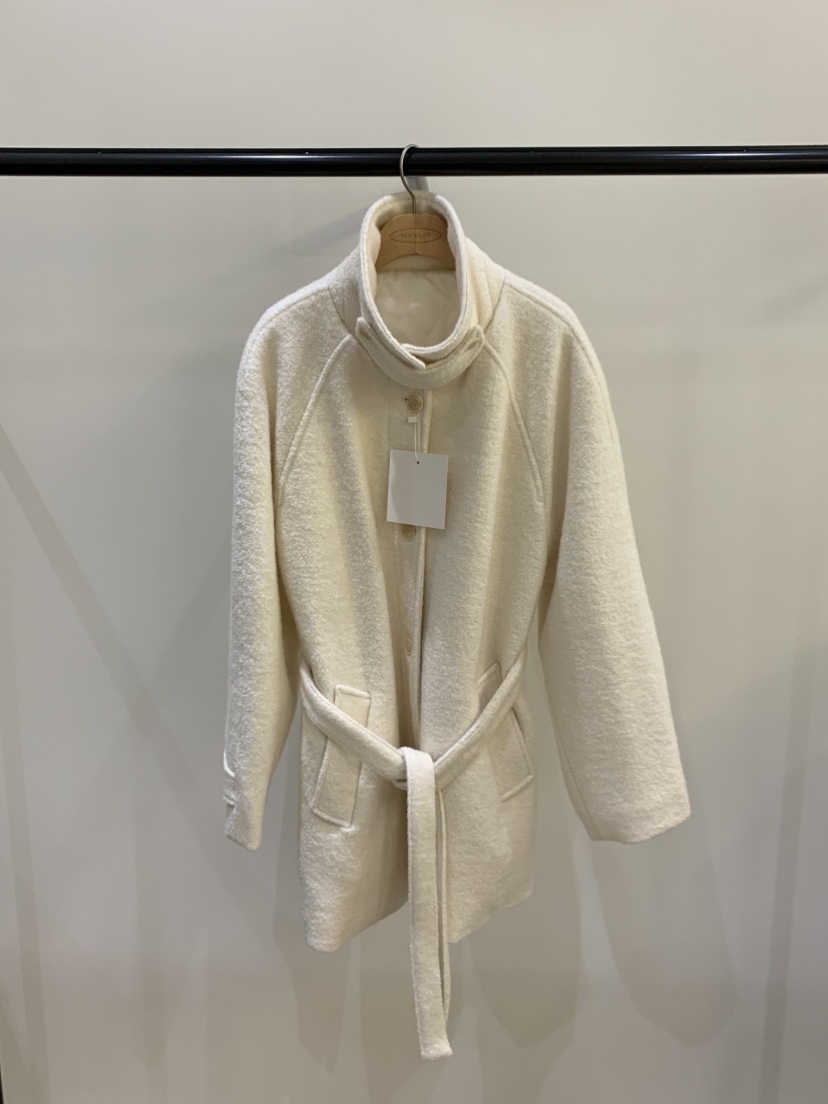 NOUVEAU東大門代購女裝新品休閑真品熱賣推薦短款大衣含腰帶NOUVEAU短款大衣圖色1