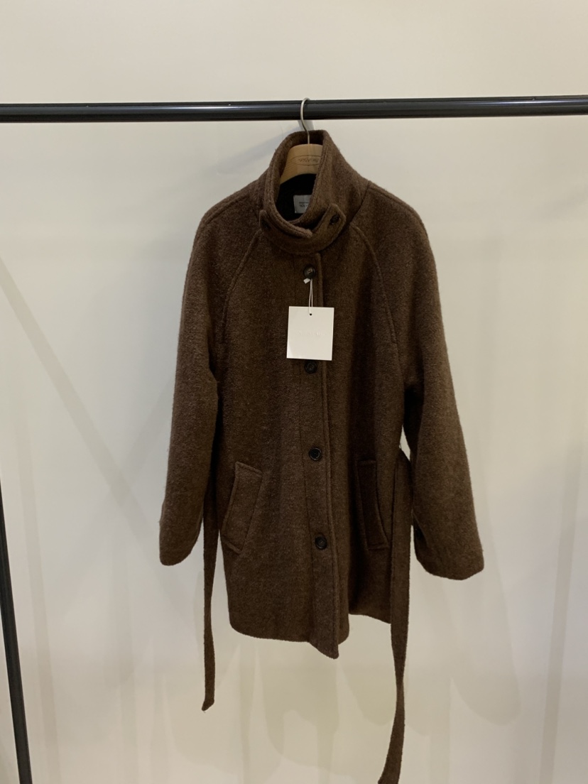 NOUVEAU東大門代購女裝新品休閑真品熱賣推薦短款大衣含腰帶NOUVEAU短款大衣圖色2
