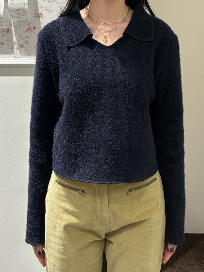 LOVE LETTER韓國代購女裝新品休閑時尚熱賣針織衫不含脖帶LOVE LETTER針織衫圖色1