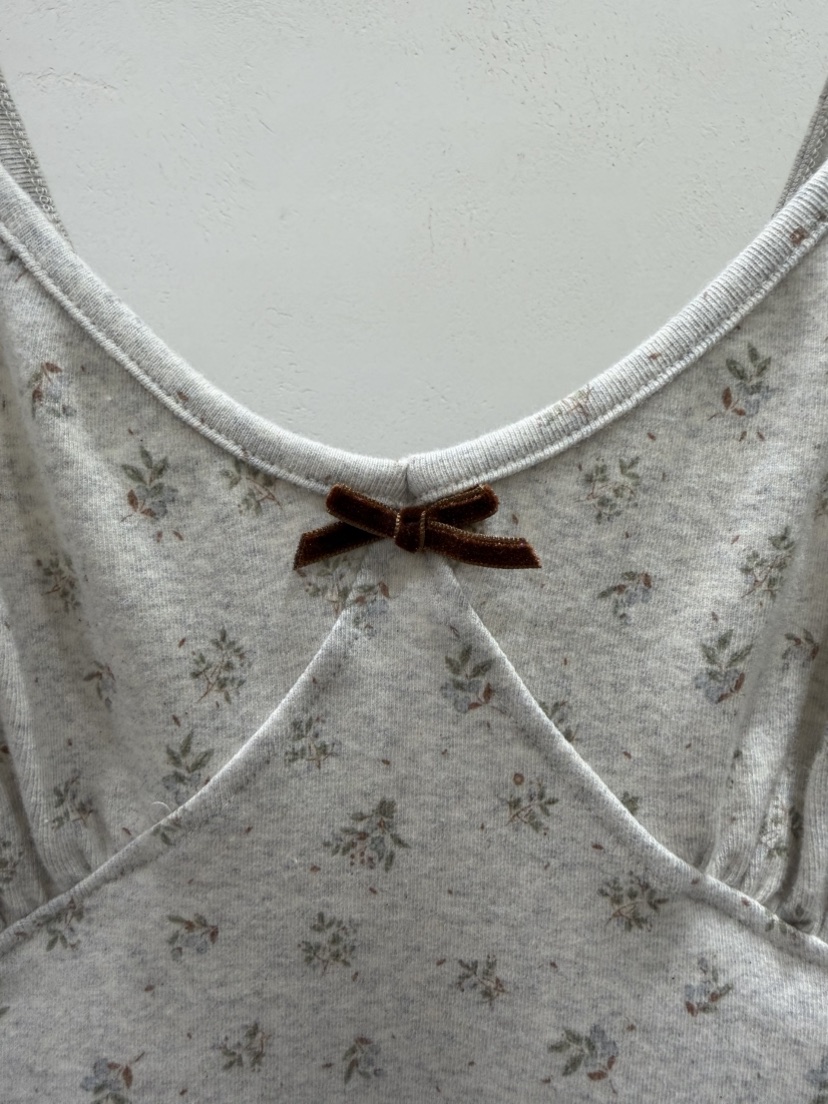 SHIRRING韓國直郵女裝新品時尚推薦熱賣吊帶背心花朵無袖SHIRRING吊帶/背心