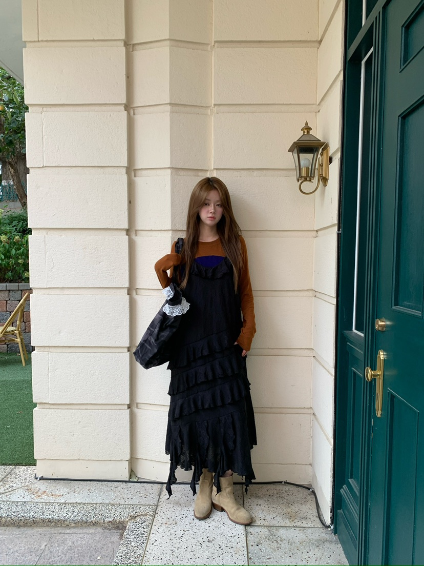 MAISONDEGLORY韓國代購女士新款人氣時尚推薦連衣裙不含內搭Maison de glory連衣裙