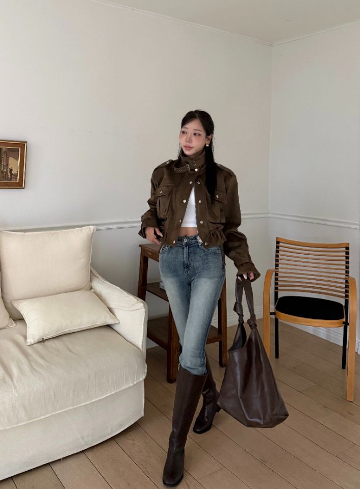 mars東大門實拍女士新款休閑熱賣人氣真品推薦時尚夾克腰帶mars夾克