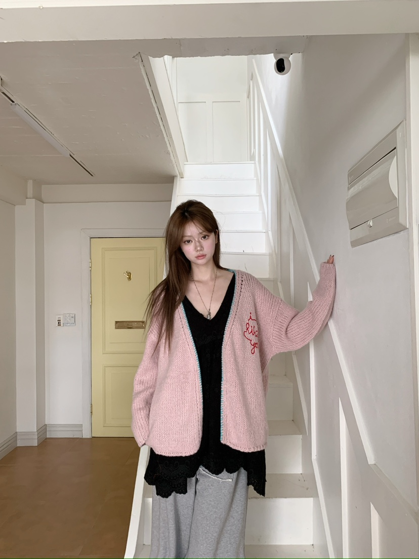 MAISONDEGLORY東大門代購女裝新品推薦時尚熱賣休閑毛衣開衫Maison de glory毛衣