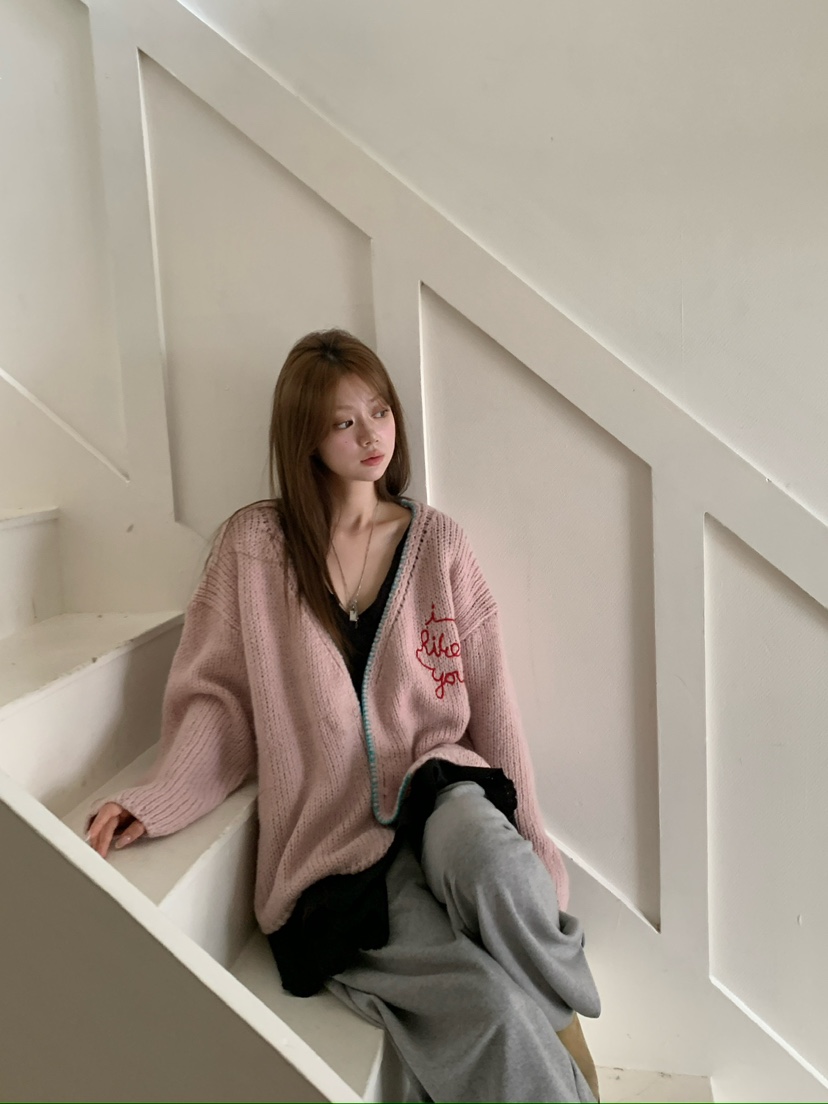 MAISONDEGLORY東大門代購女裝新品推薦時尚熱賣休閑毛衣開衫Maison de glory毛衣