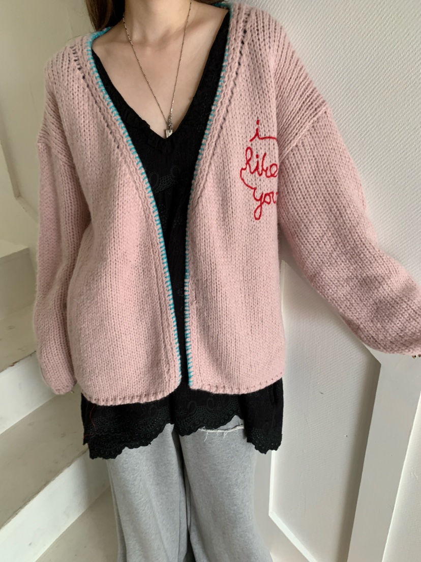MAISONDEGLORY東大門代購女裝新品推薦時尚熱賣休閑毛衣開衫Maison de glory毛衣圖色2