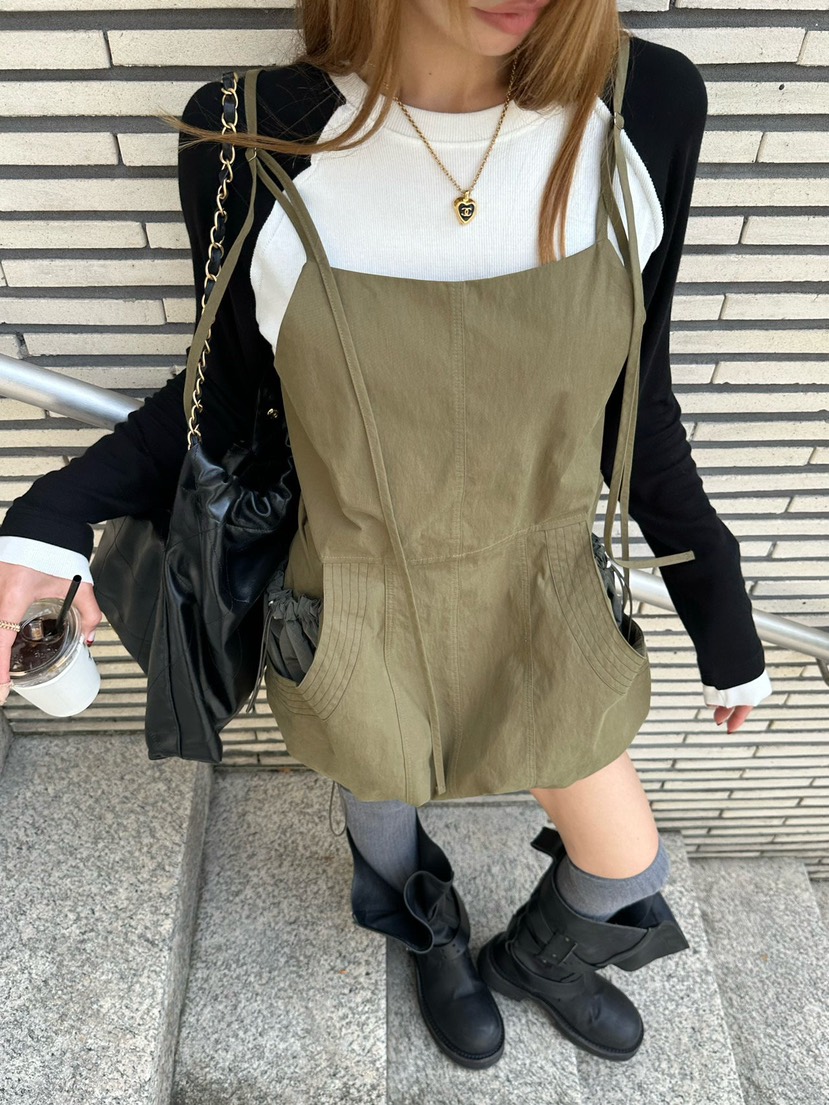 ZEROZERO韓國代購女裝新款休閑人氣熱賣推薦連衣裙吊帶裙ZEROZERO連衣裙圖色2