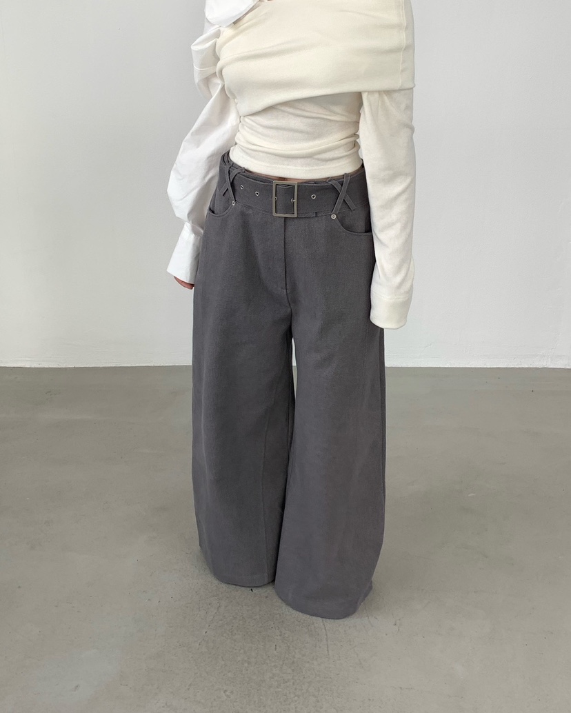 2TWO MOON東大門代購女士新品真品熱賣推薦休閑休閑褲系帶2TWO MOON休閑褲圖色2