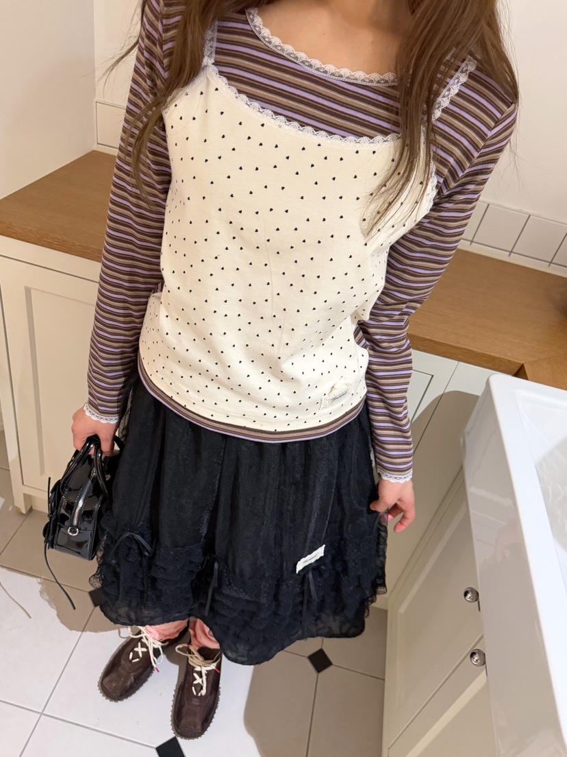 BOUTIQUE-L東大門代購女士新品人氣時尚推薦長袖T恤多層BOUTIQUE-L長袖T恤