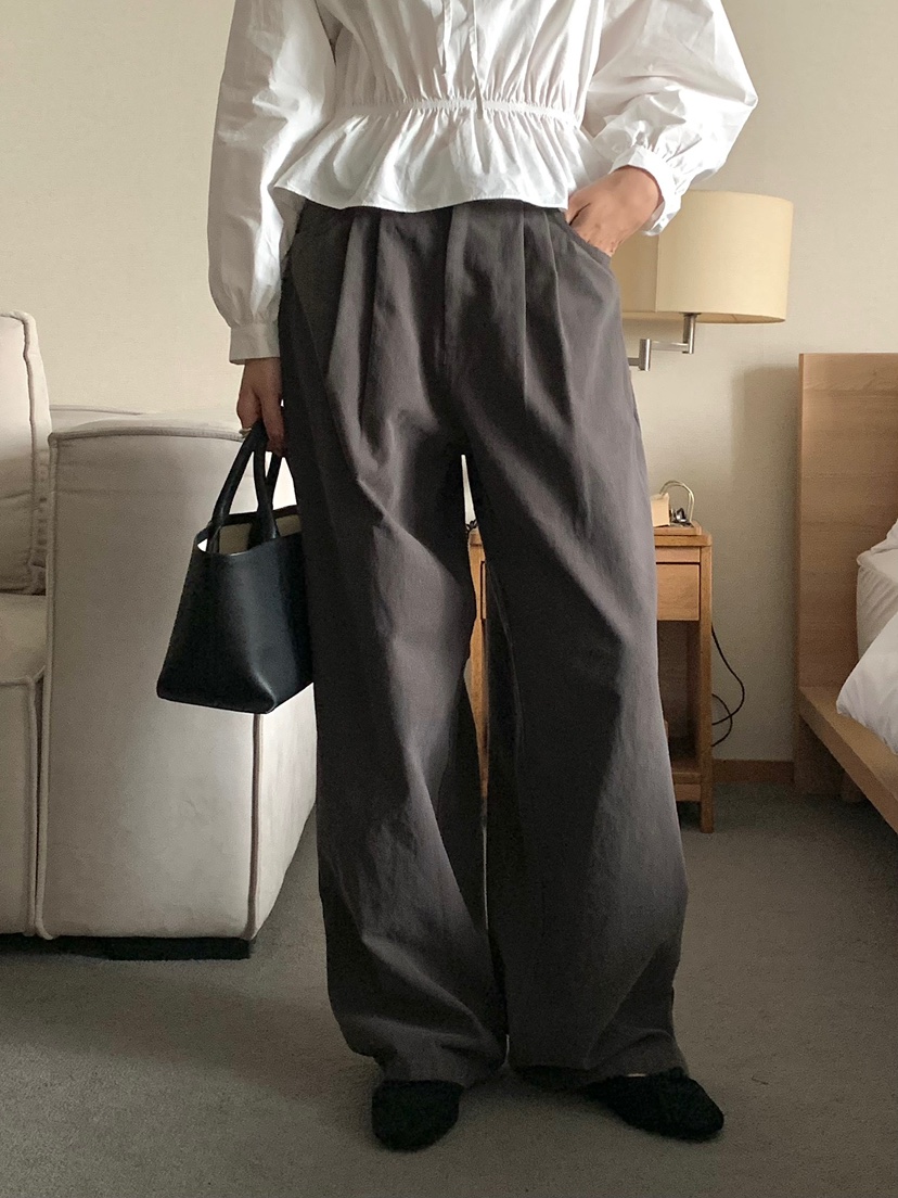 BLEECKER東大門直郵女士新品休閑推薦時尚人氣休閑褲褶裥BLEECKER休閑褲