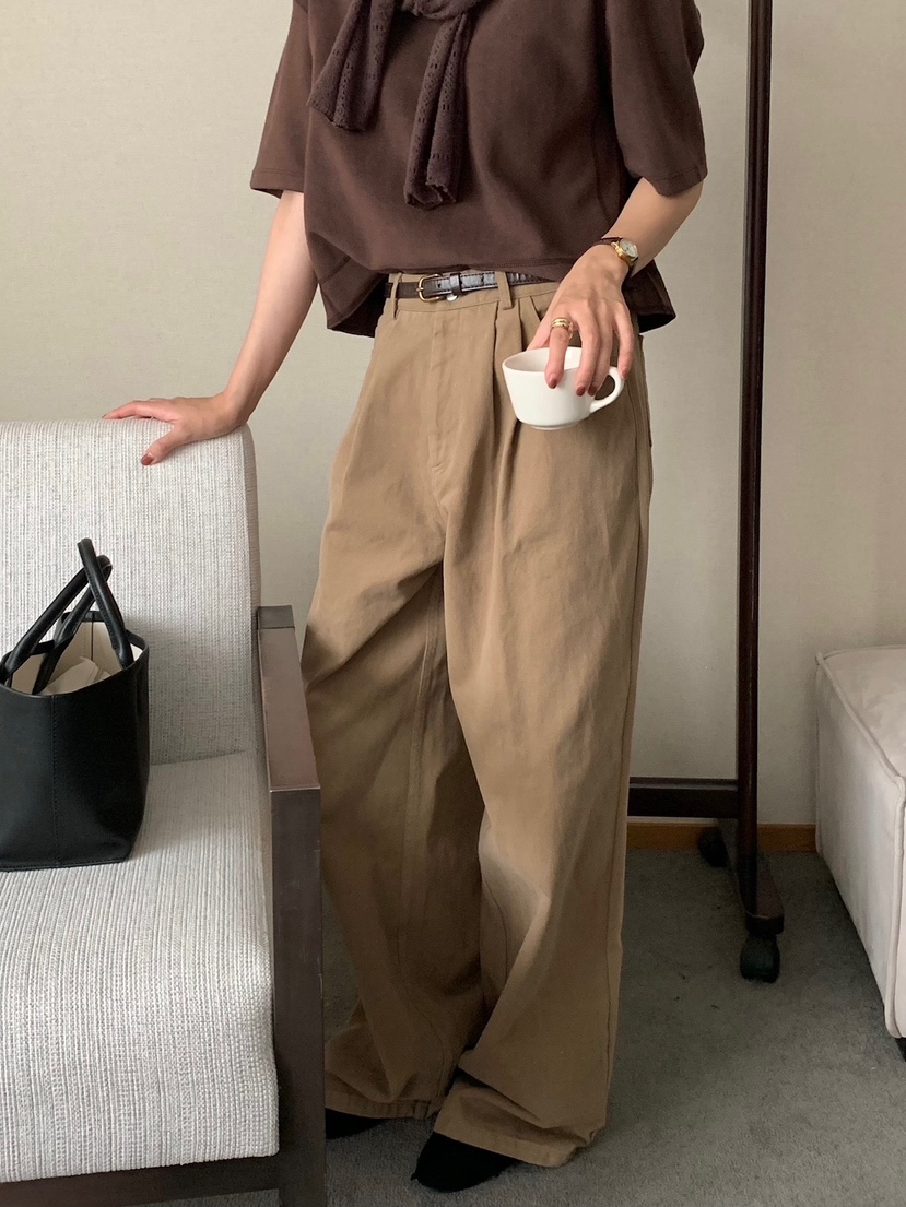 BLEECKER東大門直郵女士新品休閑推薦時尚人氣休閑褲褶裥BLEECKER休閑褲