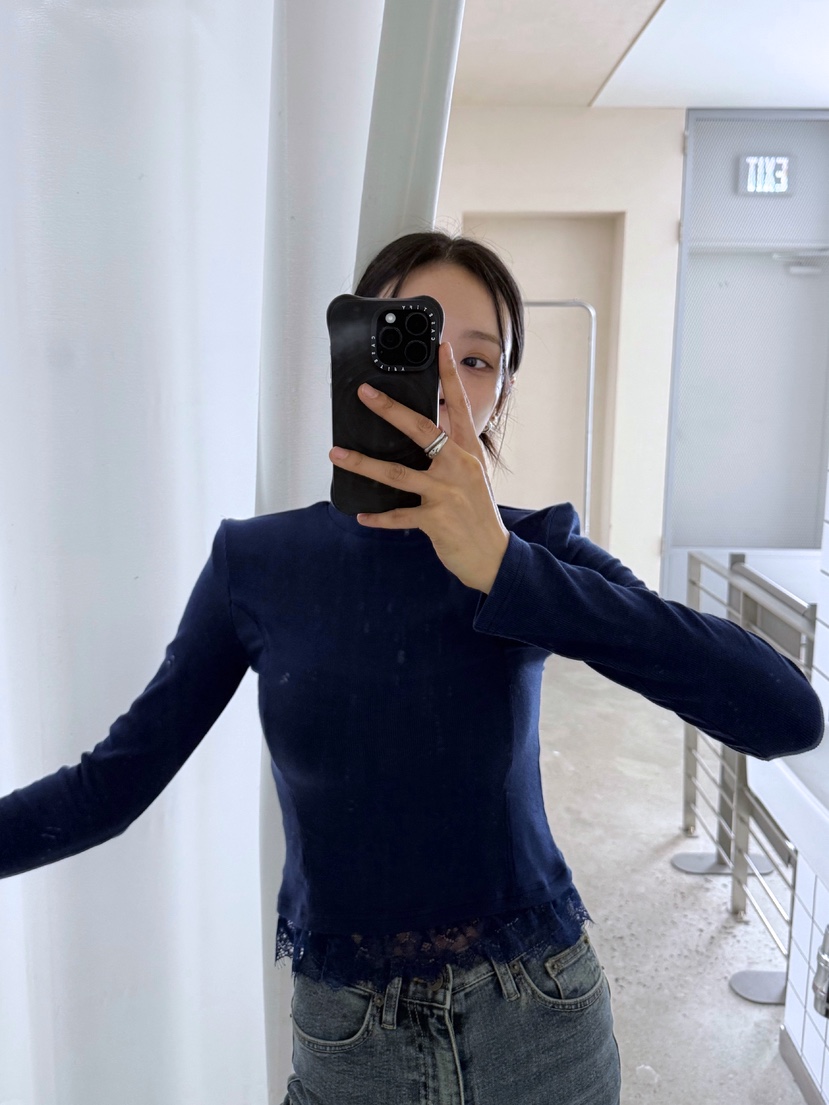 AB韓國直郵女士新款休閑人氣推薦時尚真品熱賣長袖T恤AB長袖T恤