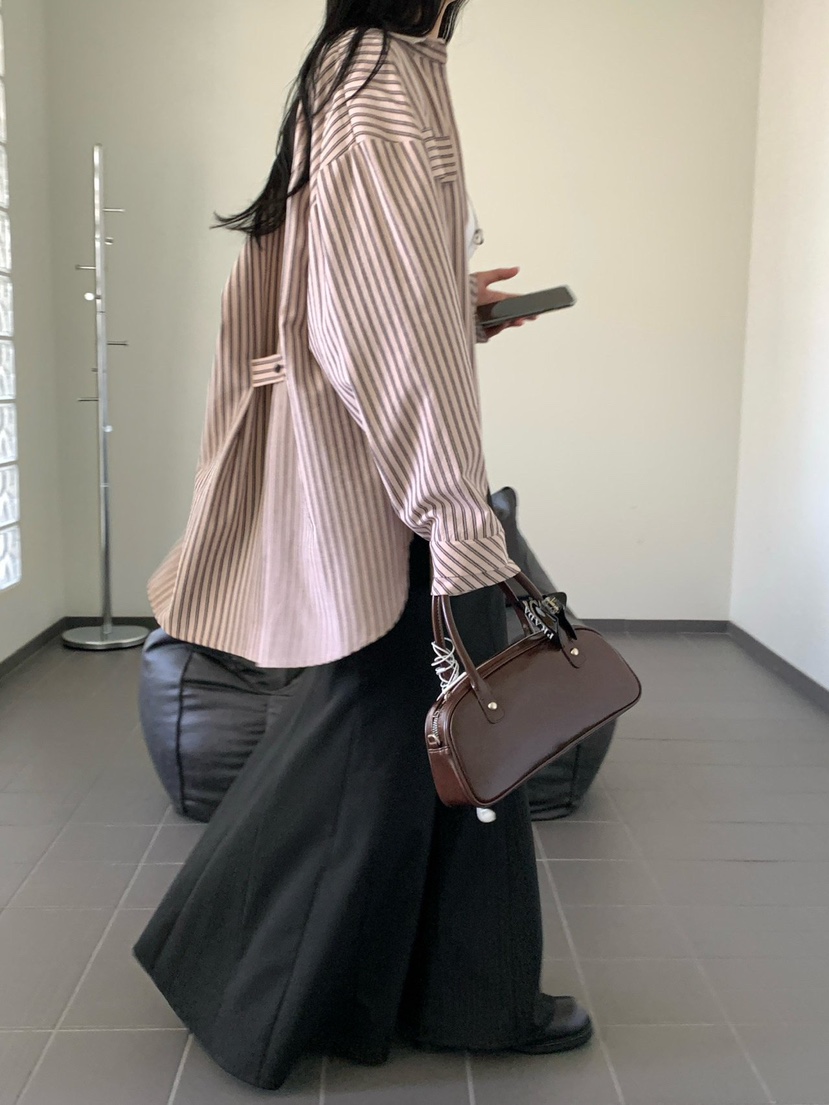 REVE CITE-L東大門實拍女士新品熱賣休閑長裙不含腰帶喇叭REVE CITE-L長裙