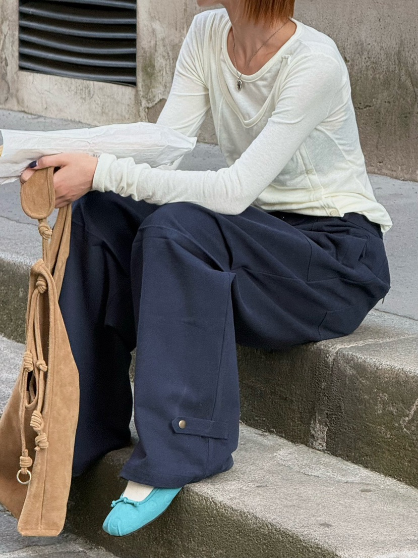 ZEROZERO韓國代購女裝新款推薦真品熱賣時尚休閑褲工裝褲ZEROZERO休閑褲