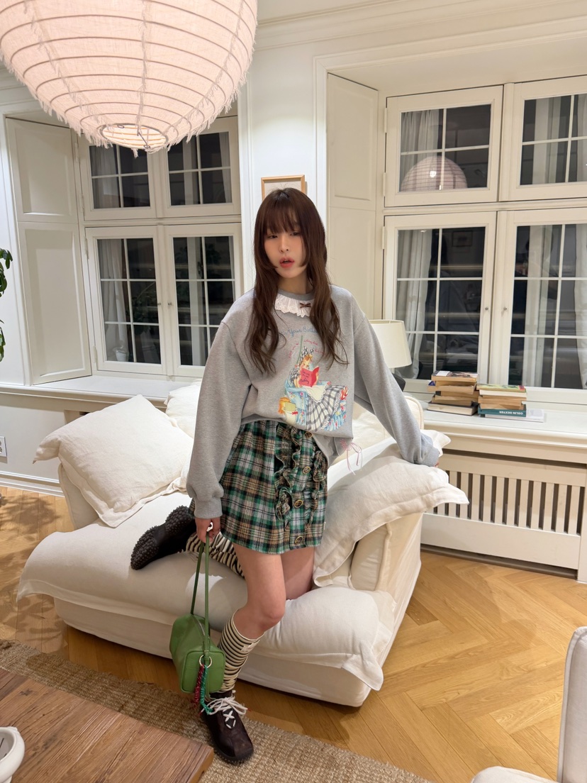 BOUTIQUE-L韓國代購女裝新款真品時尚推薦人氣熱賣休閑衛衣BOUTIQUE-L衛衣