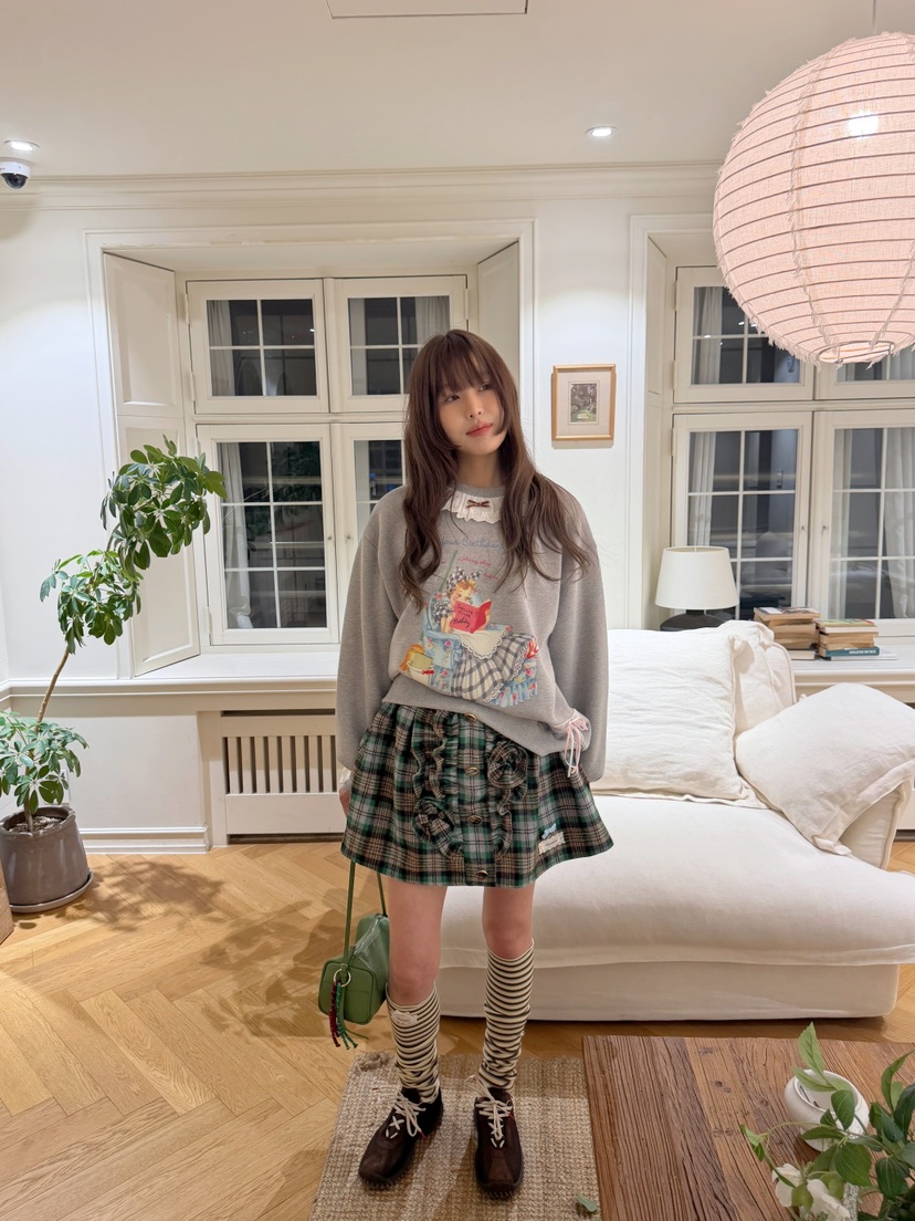 BOUTIQUE-L韓國代購女裝新款真品時尚推薦人氣熱賣休閑衛衣BOUTIQUE-L衛衣