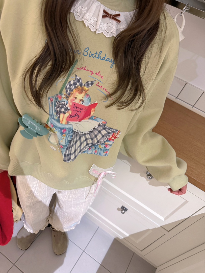 BOUTIQUE-L韓國代購女裝新款真品時尚推薦人氣熱賣休閑衛衣BOUTIQUE-L衛衣