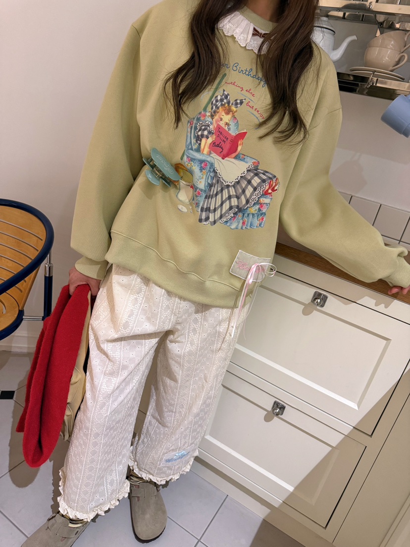 BOUTIQUE-L韓國代購女裝新款真品時尚推薦人氣熱賣休閑衛衣BOUTIQUE-L衛衣圖色1