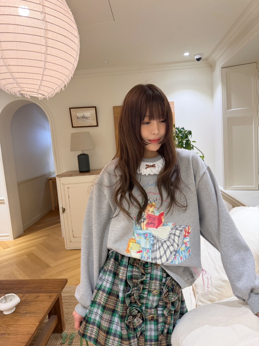 BOUTIQUE-L韓國代購女裝新款真品時尚推薦人氣熱賣休閑衛衣BOUTIQUE-L衛衣圖色3