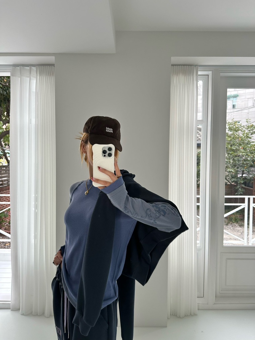ZEROZERO韓國直郵女士新款人氣休閑真品長袖T恤莫代爾插肩袖ZEROZERO長袖T恤