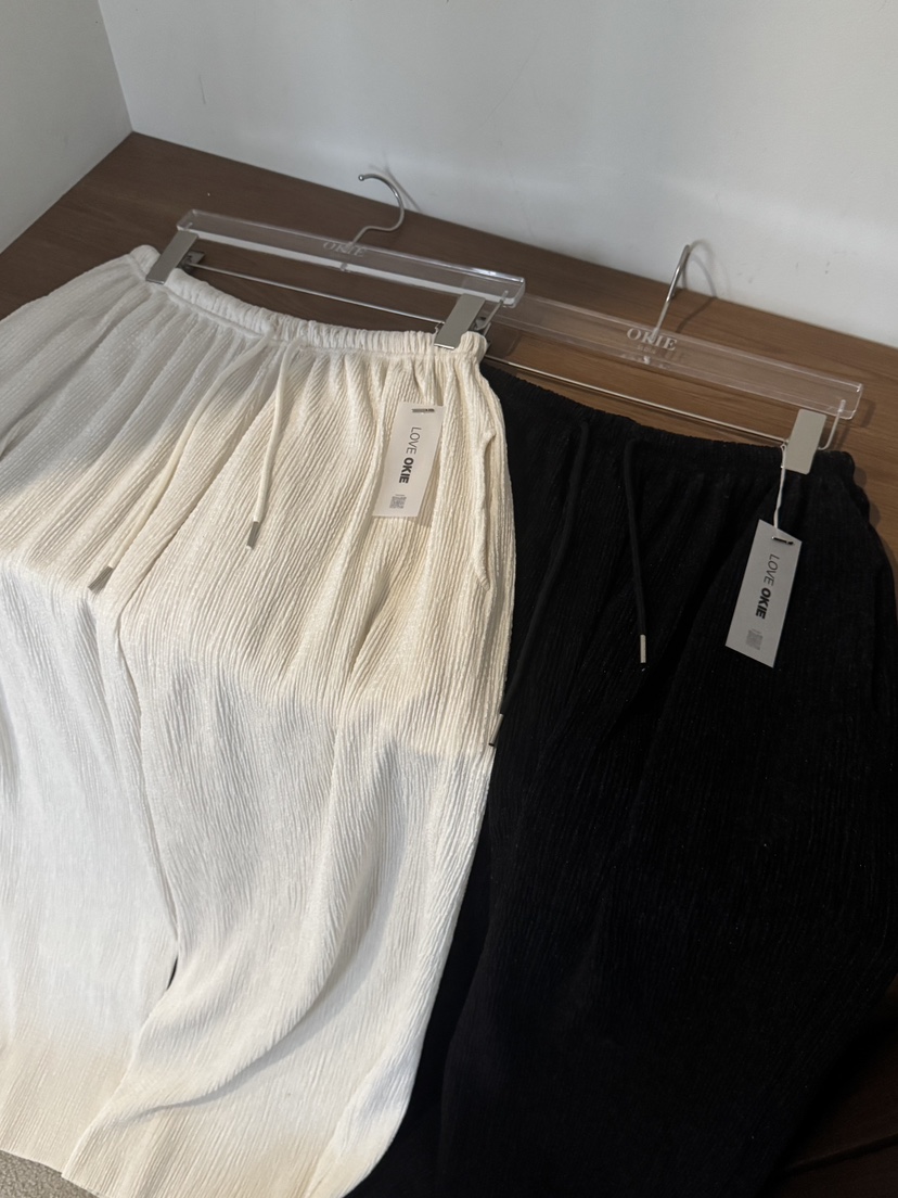 OKIE東大門代購女士新品休閑人氣時尚熱賣真品休閑褲皺紋OKIE休閑褲