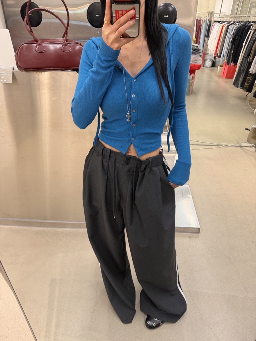 OKIE東大門實拍女裝新款人氣熱賣時尚推薦休閑開衫開衫連帽OKIE開衫