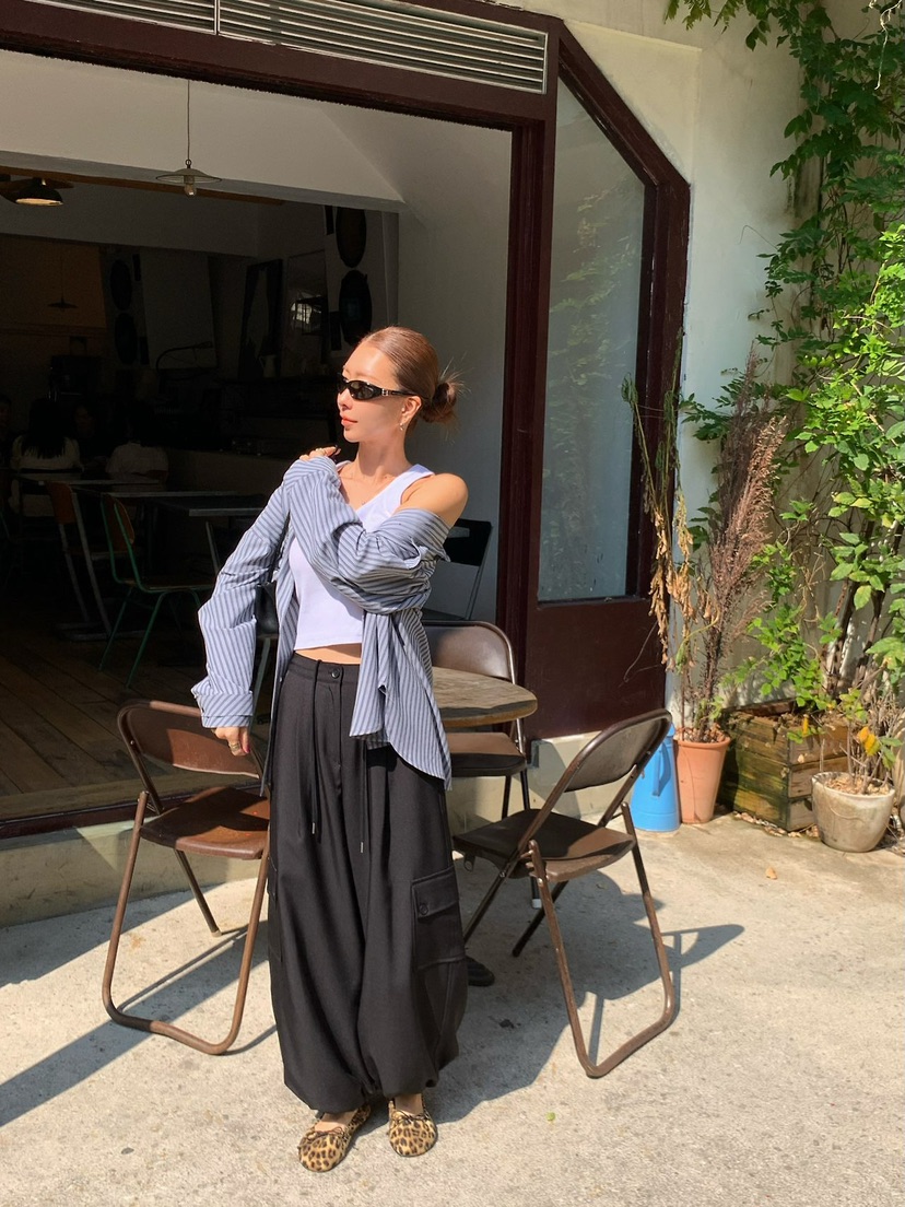 REVE CITE-L韓國直郵女士新款休閑真品時尚推薦休閑褲工裝REVE CITE-L休閑褲