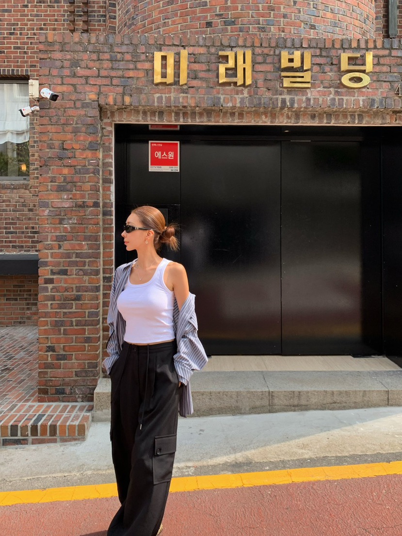 REVE CITE-L韓國直郵女士新款休閑真品時尚推薦休閑褲工裝REVE CITE-L休閑褲