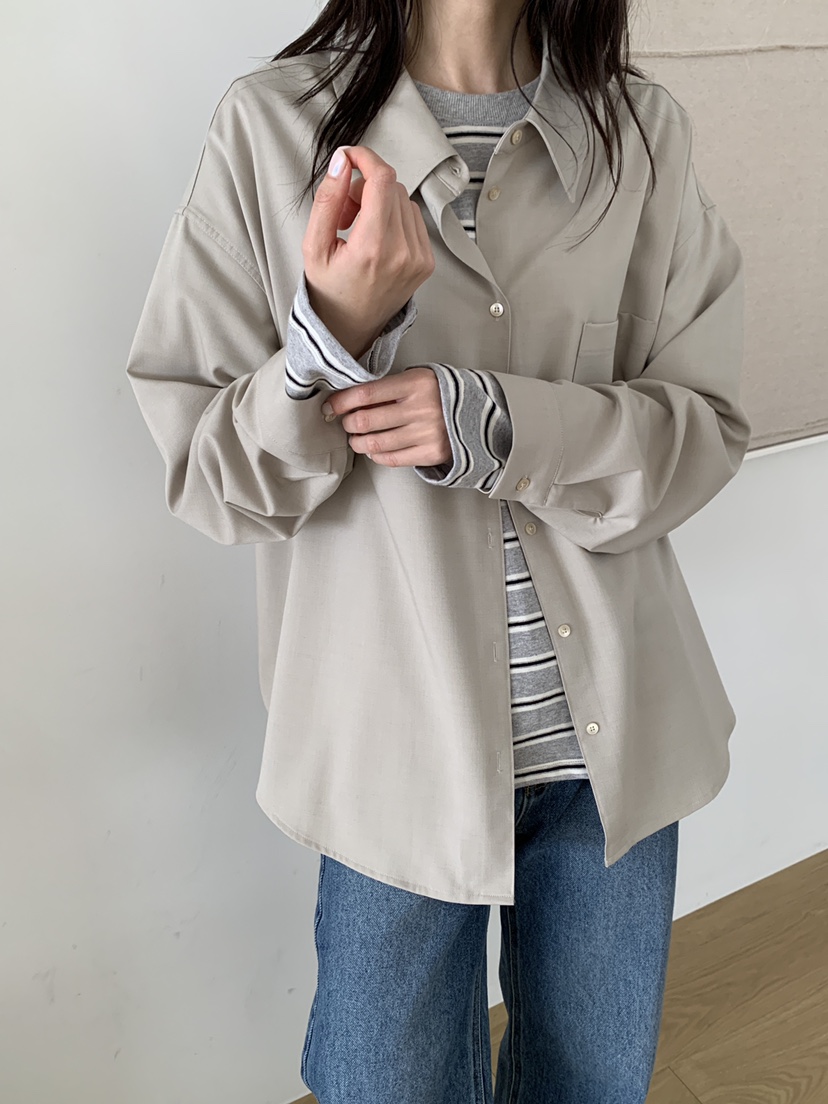ATHEA東大門直郵女裝新款真品推薦休閑襯衫蕾絲衫不含內搭ATHEA襯衫/蕾絲衫圖色1